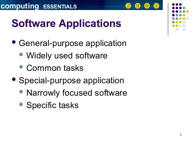 What is special purpose software